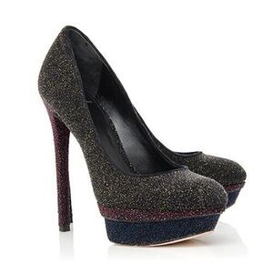 Glitter Platform Stiletto Heels